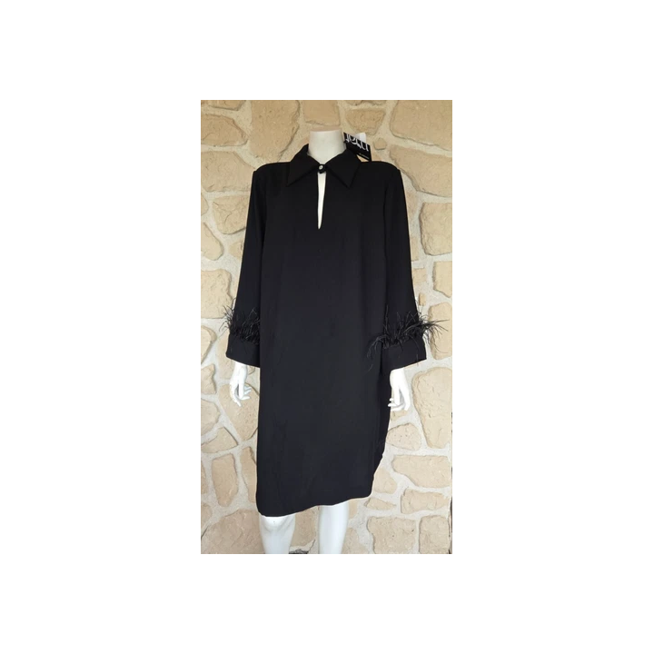 robe cérémonie Cocktail longue buste dentelle et bas en tulle 