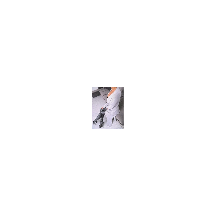 LAUREN VIDAL - MANTEAU DOUDOUNE NOIR BEIGE ARGENT TAILLE M  42 -