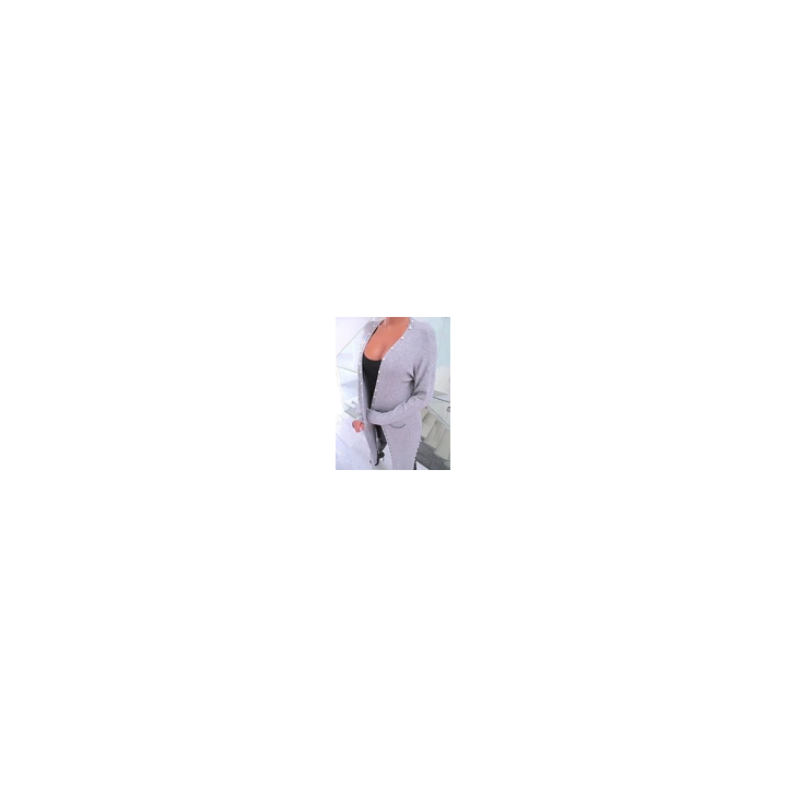 LAUREN VIDAL - MANTEAU DOUDOUNE NOIR BEIGE ARGENT TAILLE M  42 -
