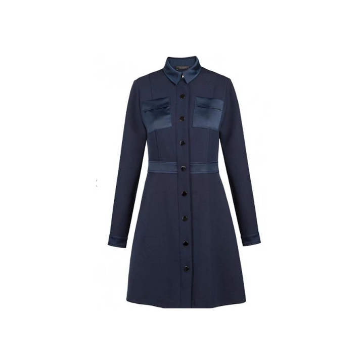 Mini robe avec jarretière Velvetine F344 wetlook - NOIR HANDMAD