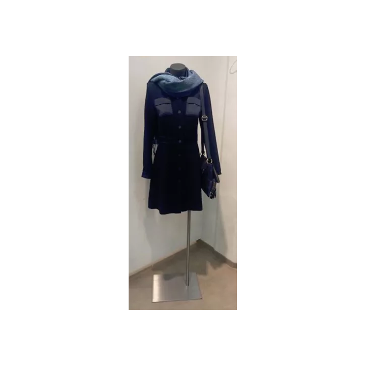 Mini robe avec jarretière Velvetine F344 wetlook - NOIR HANDMAD