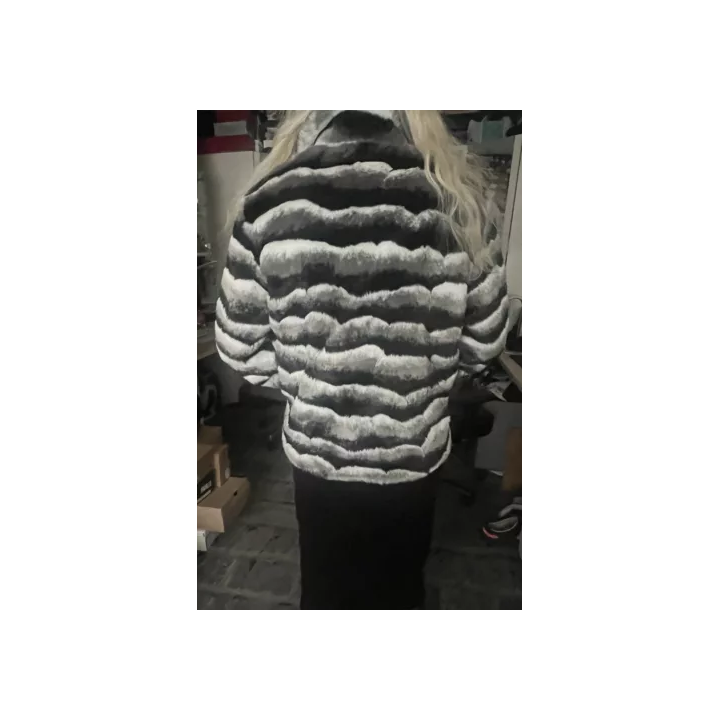 RAEY - ROBE OVERSIZE LONGUE MANCHES COURTES COTON BLEU MARINE 8 