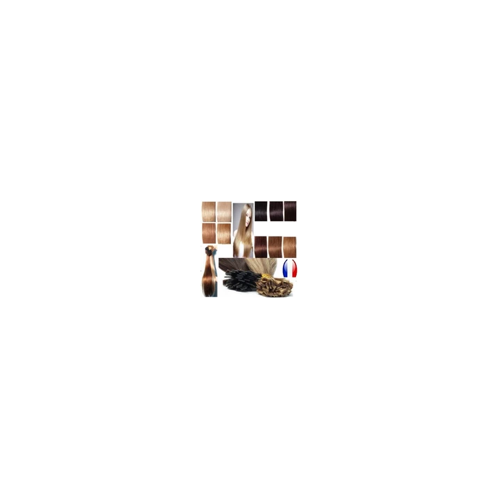 255075100 EXTENSION DE CHEVEUX POSE A CHAUD 100 NATUREL REMY HAI