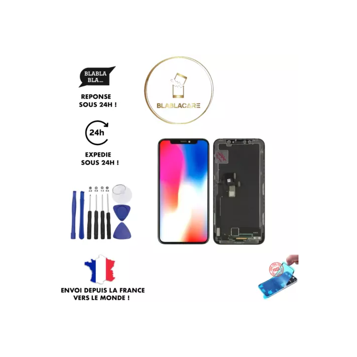 Ecran Pour SAMSUNG Galaxy S9 G960 Châssis Vitre Tactile - Noir 