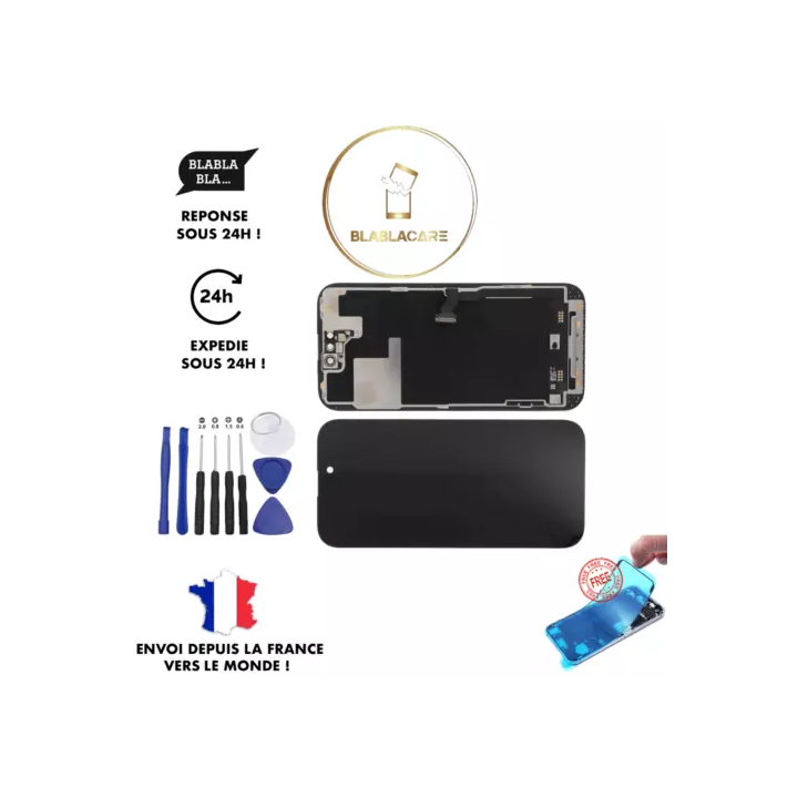 ECRAN LCD VITRE SUR CHASSIS COMPATIBLE IPHONE 7 8 X XR 11 12 13 