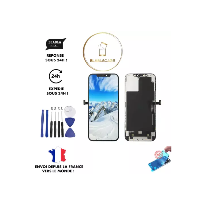 ECRAN LCD VITRE SUR CHASSIS COMPATIBLE IPHONE 7 8 X XR 11 12 13 