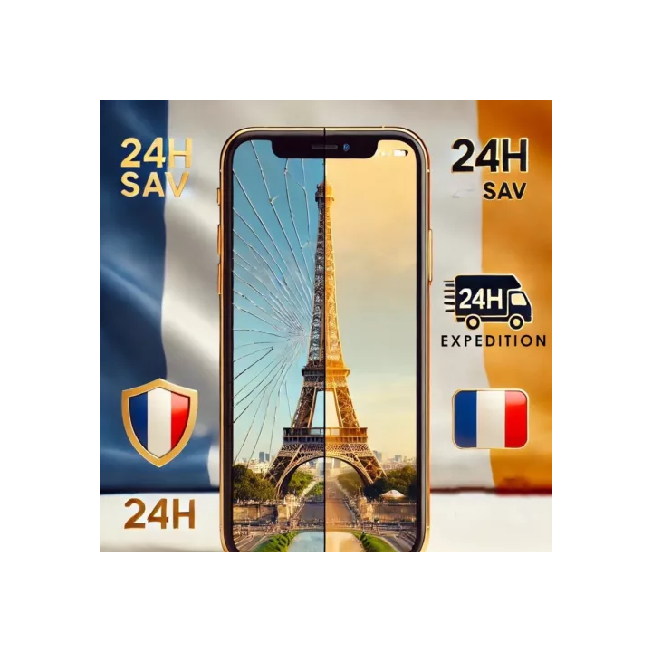 ECRAN LCD VITRE SUR CHASSIS COMPATIBLE IPHONE 7 8 X XR 11 12 13 