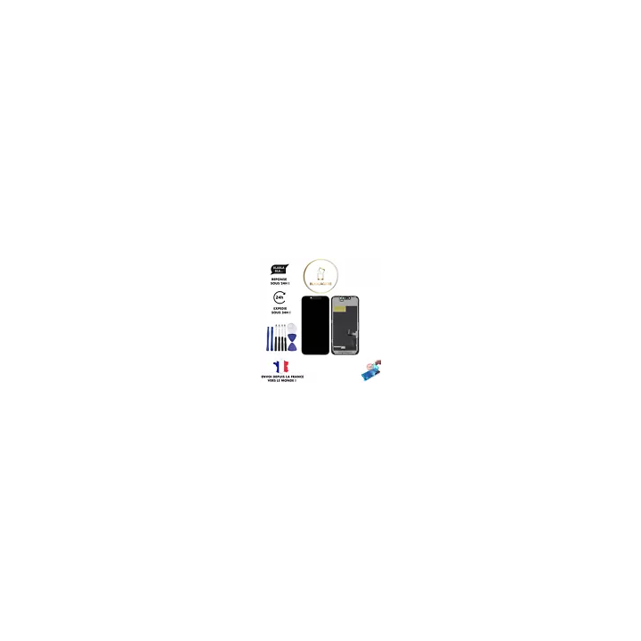 ECRAN LCD VITRE SUR CHASSIS COMPATIBLE IPHONE 7 8 X XR 11 12 13 