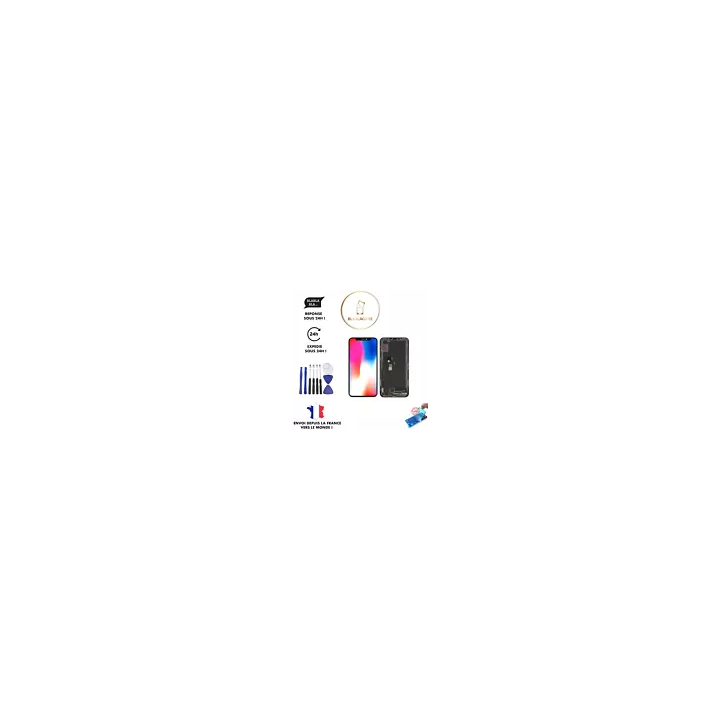 ECRAN LCD VITRE SUR CHASSIS COMPATIBLE IPHONE 7 8 X XR 11 12 13 