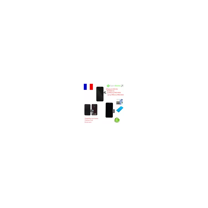ECRAN COMPATIBLE SUR CHASSIS POUR SAMSUNG GALAXY S10 NOIR G973  