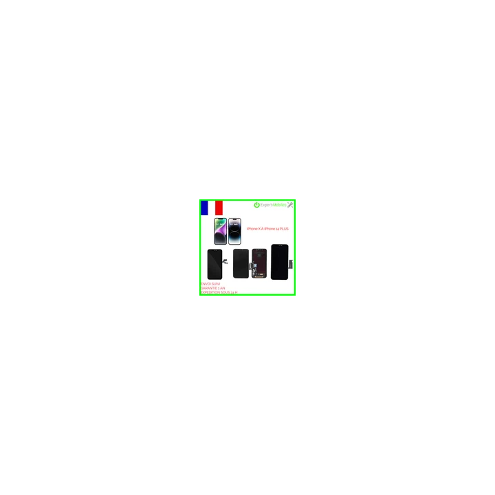 ECRAN COMPATIBLE SUR CHASSIS POUR SAMSUNG GALAXY S10 NOIR G973  
