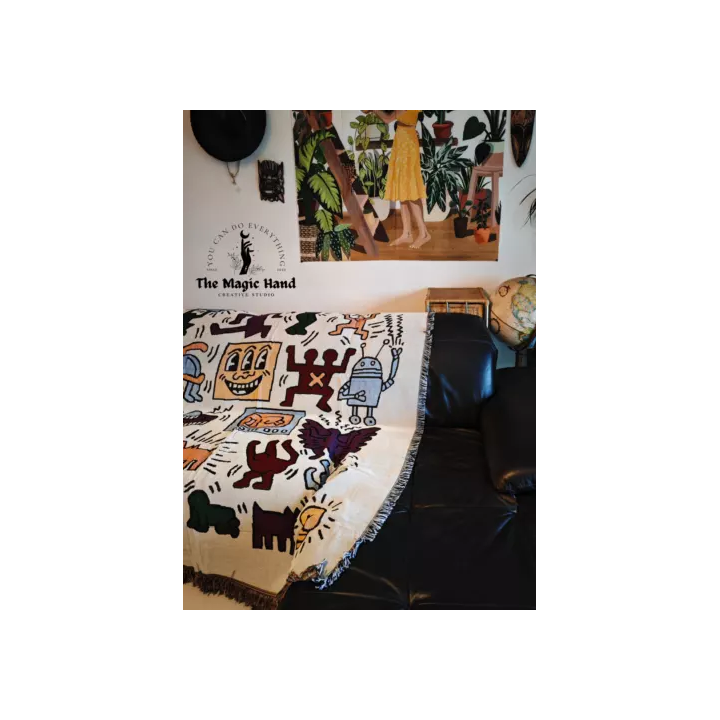 Porte-Manteau En Fer Forgé Sur Pied 6 Places Avec Bouton Sphér
