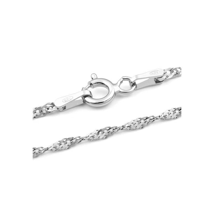 Chaîne argent 925 massif maille gourmette bijou pour homme tail