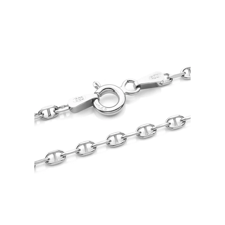 Chaîne argent 925 massif maille gourmette bijou pour homme tail
