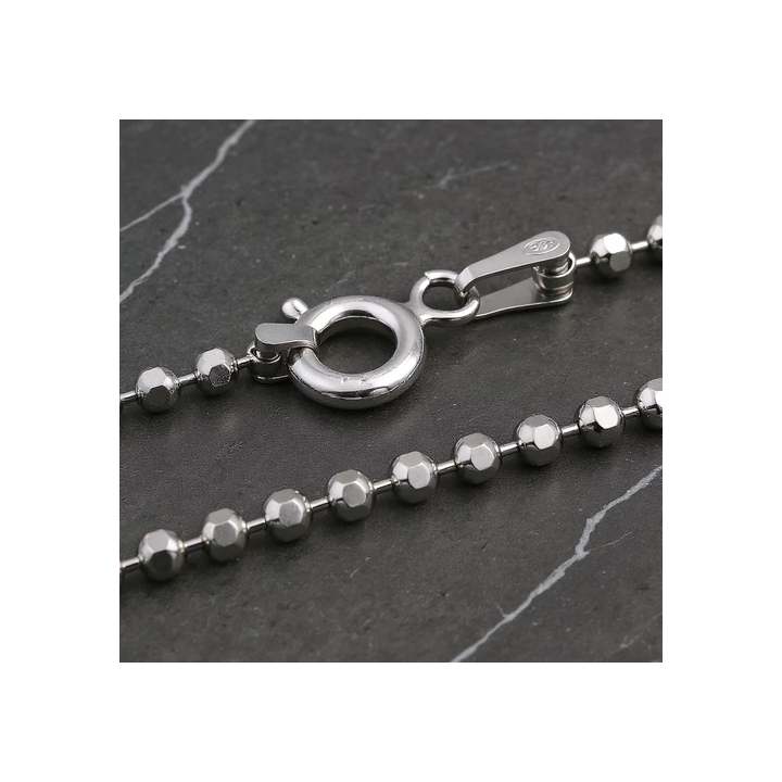 Chaîne argent 925 massif maille gourmette bijou pour homme tail
