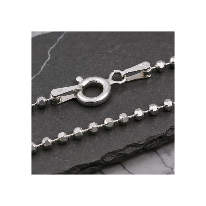 Chaîne argent 925 massif maille gourmette bijou pour homme tail
