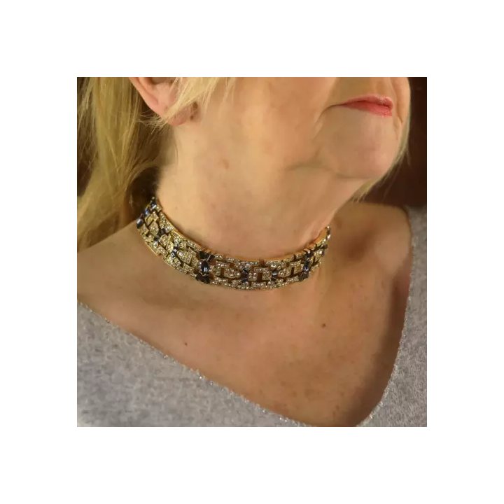 Chaîne Maille Figaro 50cm X 47MM En Plaqué Or 18 carats NEUF B