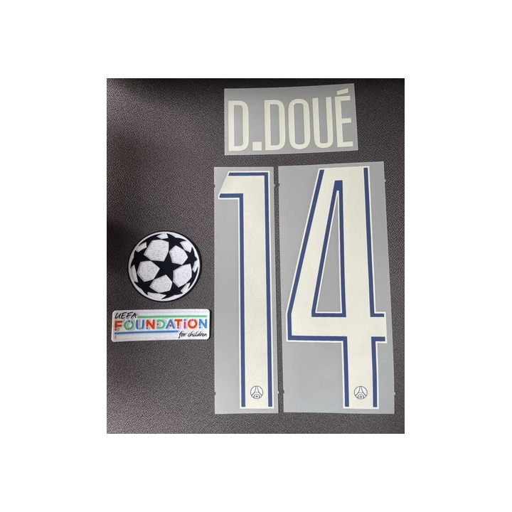 NOUVELLE ANNONCEKit Patch flocage HAKIMI 2 PSG domicile 25-26  P