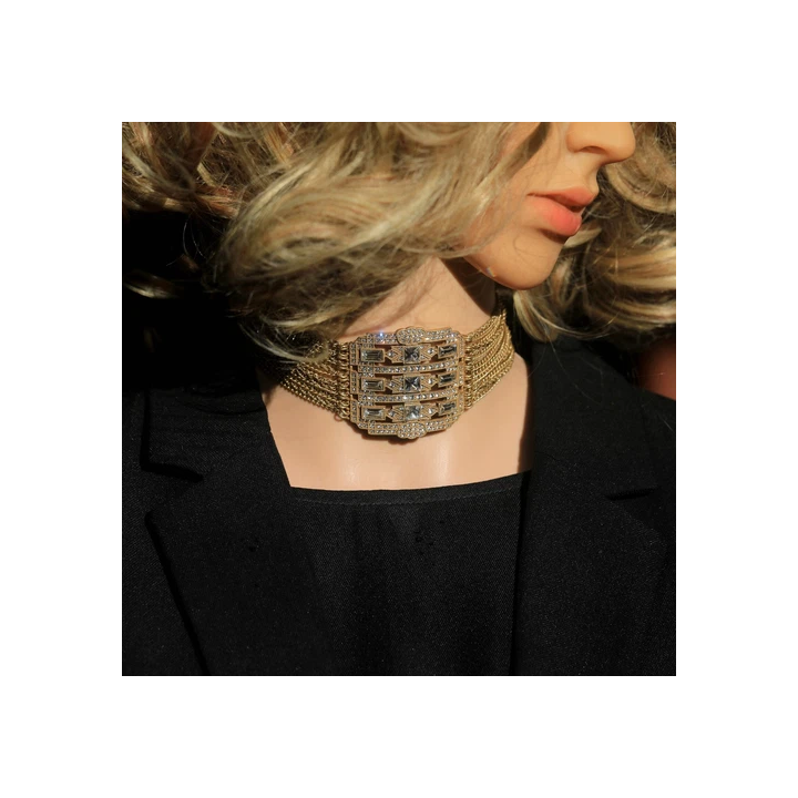 Collier Sautoir Long Perle Blanc Trois Rang Retro Argenté Class