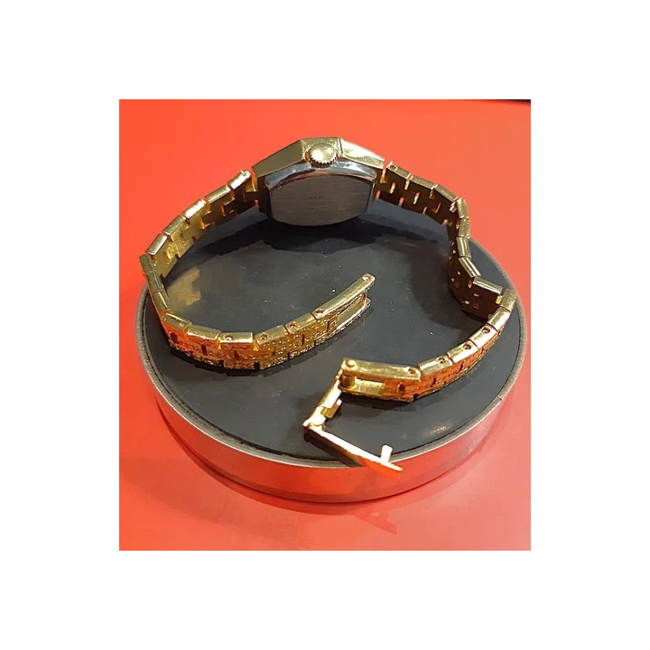 collier - cristaux taillés blancs et laiton - 41 cm - PASCALE M