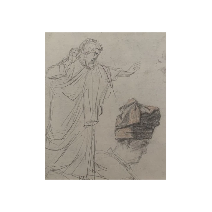 NOUVELLE ANNONCEMax Albert DECROUEZ 1878-1943 INEDIT DESSIN NU M