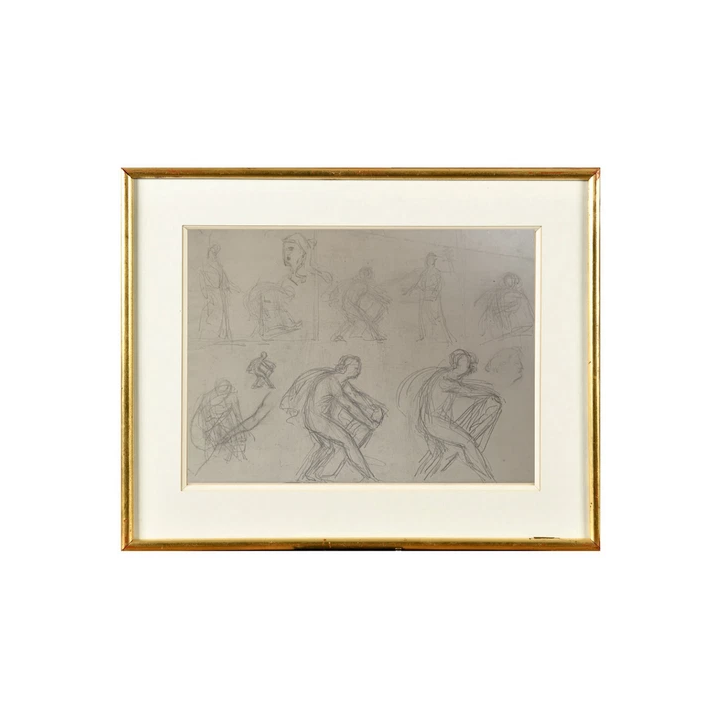 NOUVELLE ANNONCEMax Albert DECROUEZ 1878-1943 INEDIT DESSIN HOMM