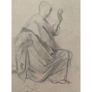 NOUVELLE ANNONCEMax Albert DECROUEZ 1878-1943 INEDIT DESSIN SCEN