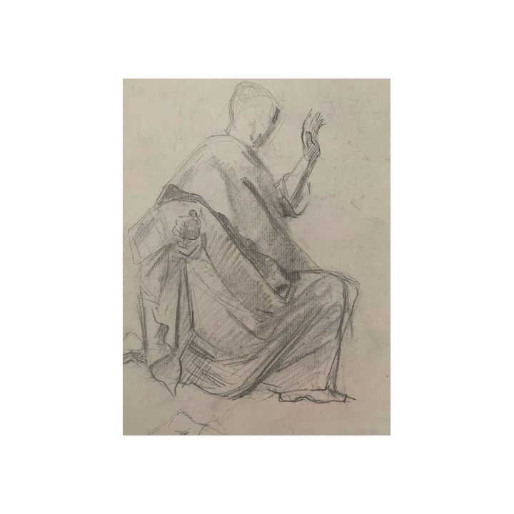 NOUVELLE ANNONCEMax Albert DECROUEZ 1878-1943 INEDIT DESSIN SCEN
