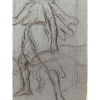 NOUVELLE ANNONCEMax Albert DECROUEZ 1878-1943 INEDIT DESSIN SCEN
