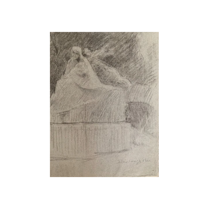 NOUVELLE ANNONCEMax Albert DECROUEZ 1878-1943 INEDIT DESSIN SCEN