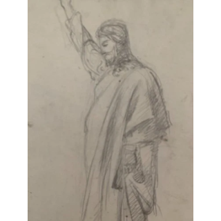 NOUVELLE ANNONCEMax Albert DECROUEZ 1878-1943 INEDIT DESSIN SCEN