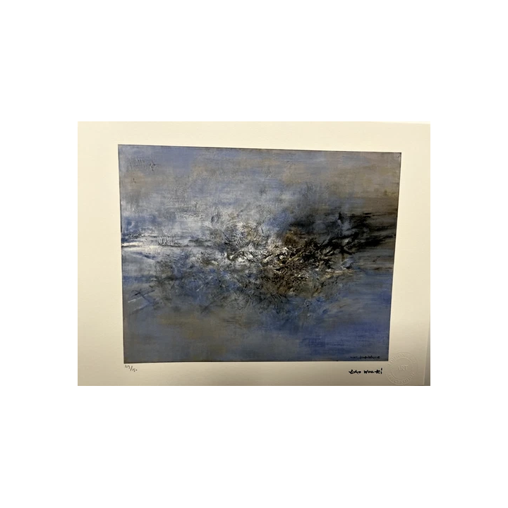Affiche 1960 Lithographie L Foujita Les Trois Grâces Musée Gal