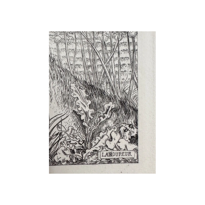 Henri LE RICHE  Deux Nus féminins gravures Fleurs du Mal 1936 -