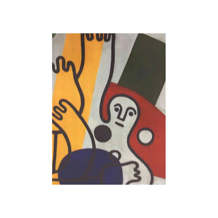 Lithographie de JEAN COCTEAU  Santo Manteau de Feu   signée  da