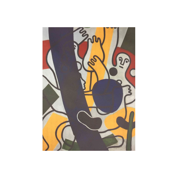 Lithographie de JEAN COCTEAU  Santo Manteau de Feu   signée  da