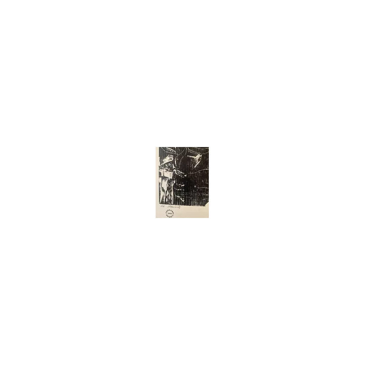 RARE GRAVURE EAU FORTE ORIGINALE IMPRESSIONNISTE FEMME LETTRE EN
