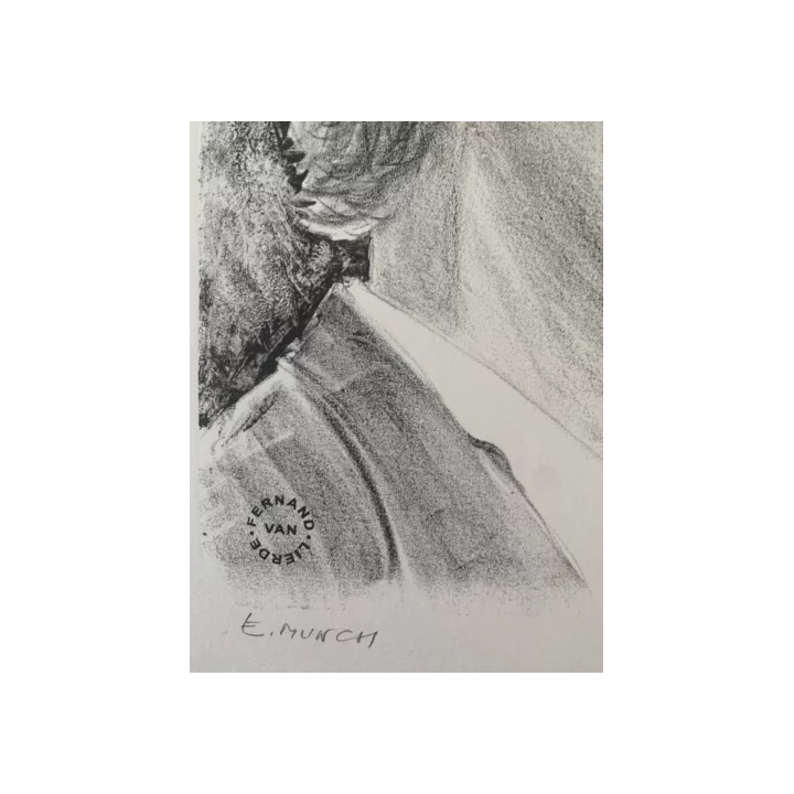 NOUVELLE ANNONCEANCIEN BOIS GRAVE ORIGINAL PORTRAIT DU PEINTRE M