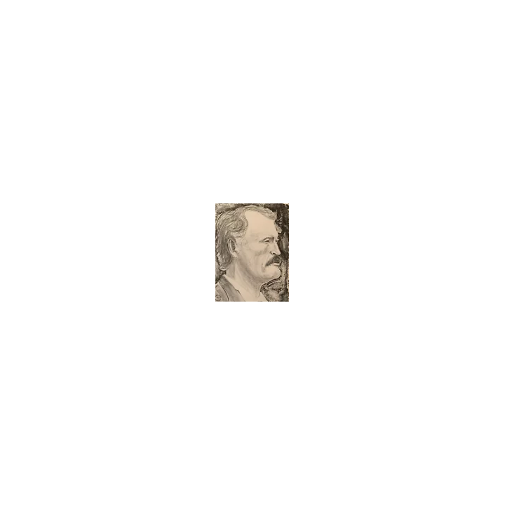 NOUVELLE ANNONCEANCIEN BOIS GRAVE ORIGINAL PORTRAIT DU PEINTRE M