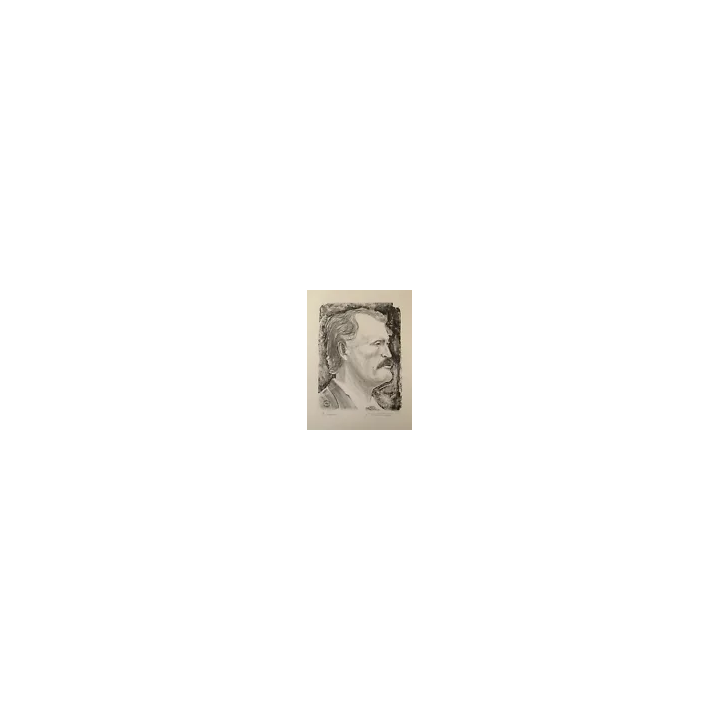 NOUVELLE ANNONCEANCIEN BOIS GRAVE ORIGINAL PORTRAIT DU PEINTRE M
