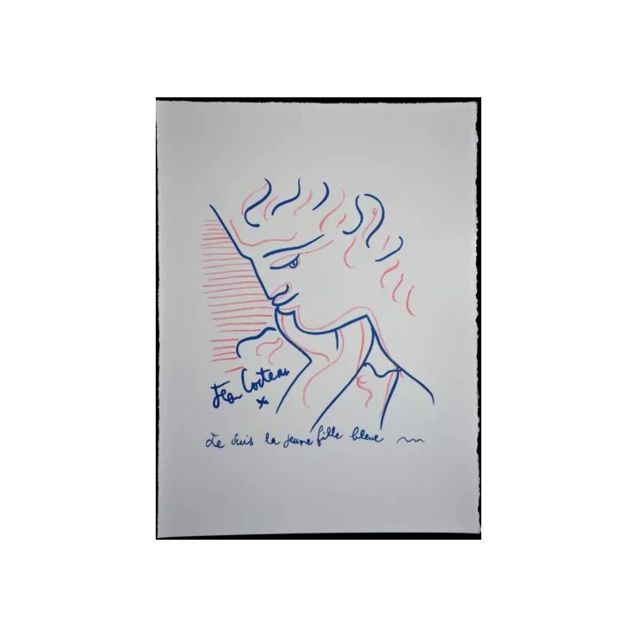 NOUVELLE ANNONCEANCIENNE LITHOGRAPHIE PORTRAIT DU PEINTRE EDVARD
