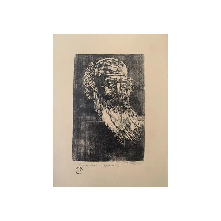 Pierre Alechinsky Original Lithograph 1981 La Mer 38x56 Cm Cobra
