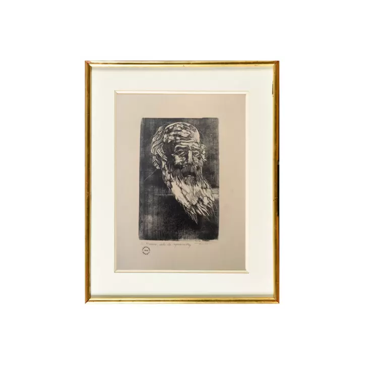 Pierre Alechinsky Original Lithograph 1981 La Mer 38x56 Cm Cobra