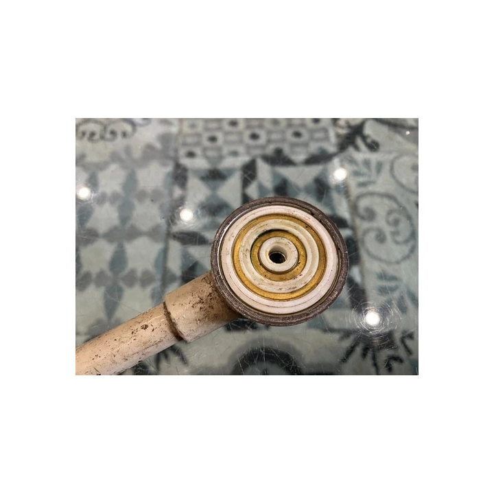 Grand Plafonnier Rond Demi-Lune verre pointes de diamant ø 35 c