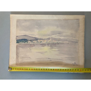 NOUVELLE ANNONCETrès Belle peinture aquarelle Papier 2006 Colli