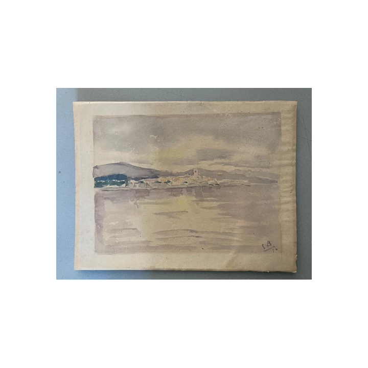 NOUVELLE ANNONCETrès Belle peinture aquarelle Papier 2006 Colli