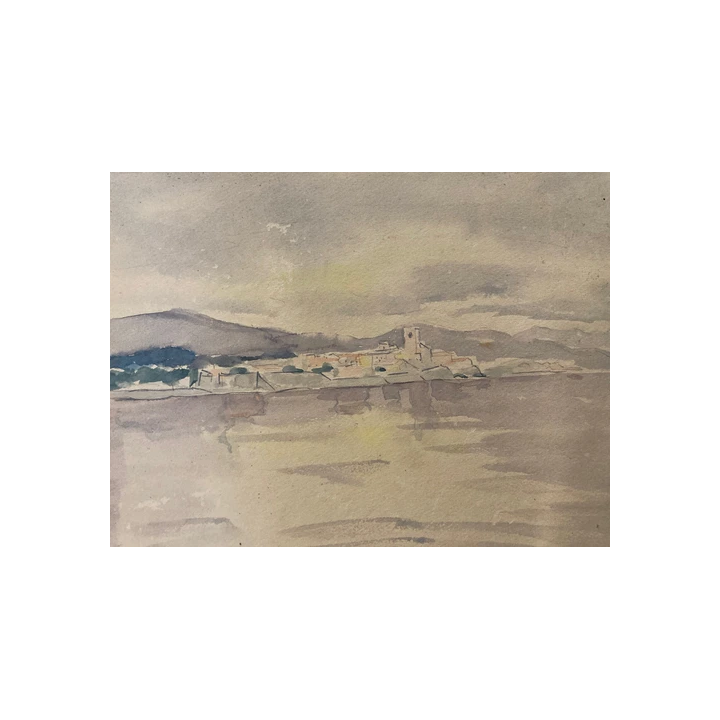 NOUVELLE ANNONCETrès Belle peinture aquarelle Papier 2006 Colli