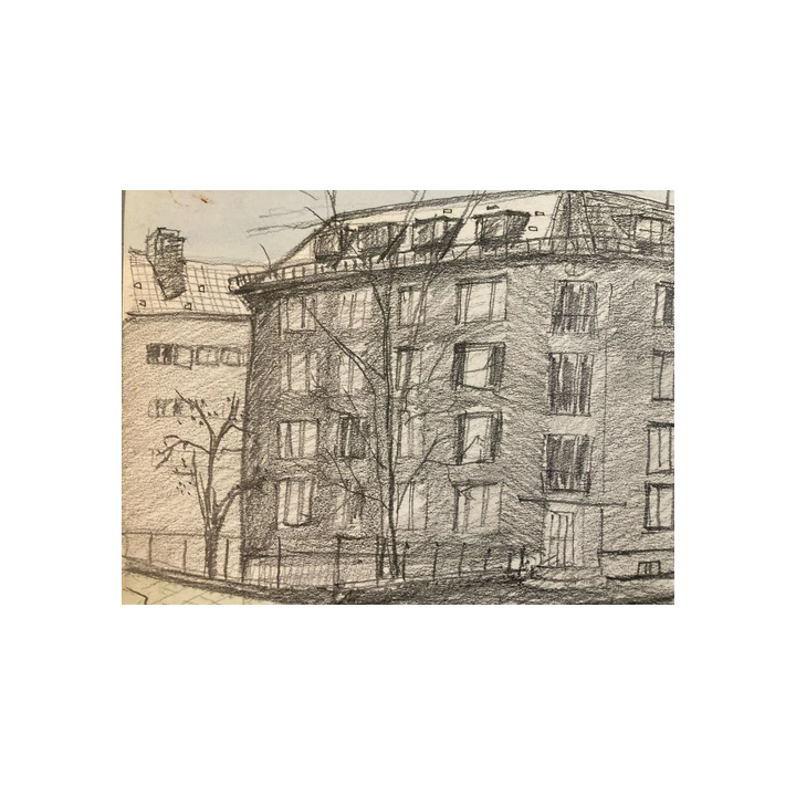 NOUVELLE ANNONCETrès Beau Dessin Encre Lavis Aquarelle Albert J