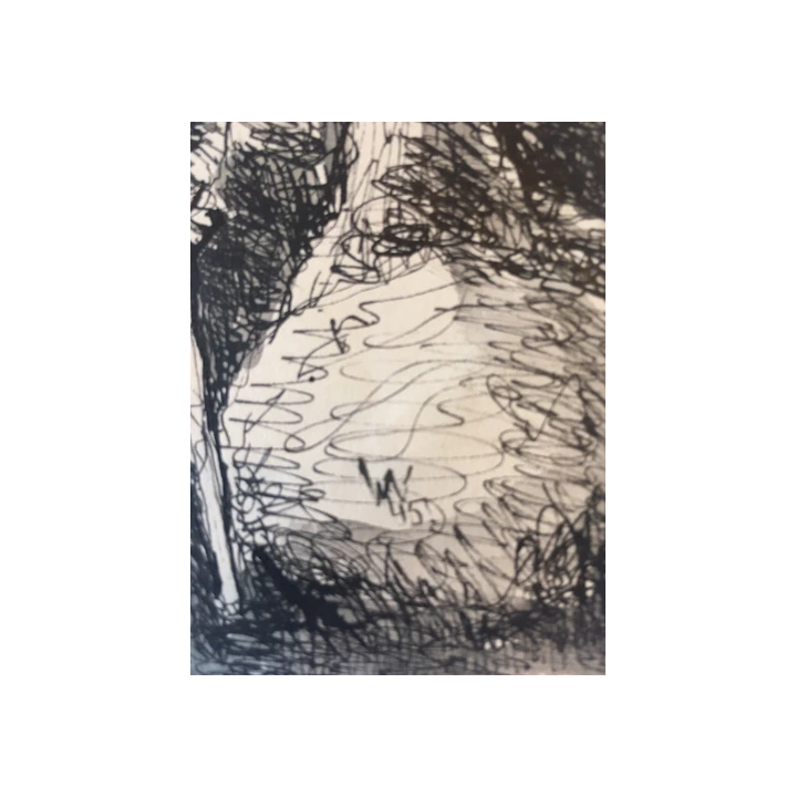 NOUVELLE ANNONCEGARV 1968 Monochrome Abstrait Cyanotype Virage a