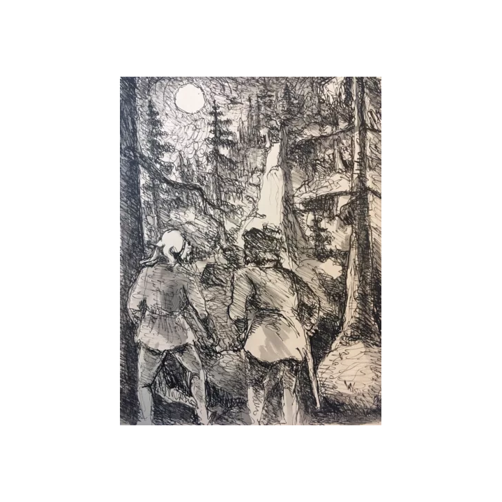 NOUVELLE ANNONCEGARV 1968 Monochrome Abstrait Cyanotype Virage a