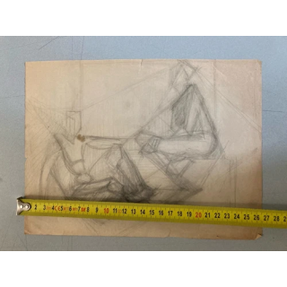 NOUVELLE ANNONCETableau Huile sur Carton Fillette Ouvrage Coutur